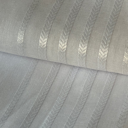 Polyester Blackout Curtains, Wave Pattern, 140x260cm - 1 Piece, Elegant and Modern - Grey