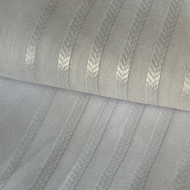 Cortinas Blackout de Poliéster, Padrão de Ondas, 140x260cm - 2 Peças, Elegantes e Modernas - Cinza
