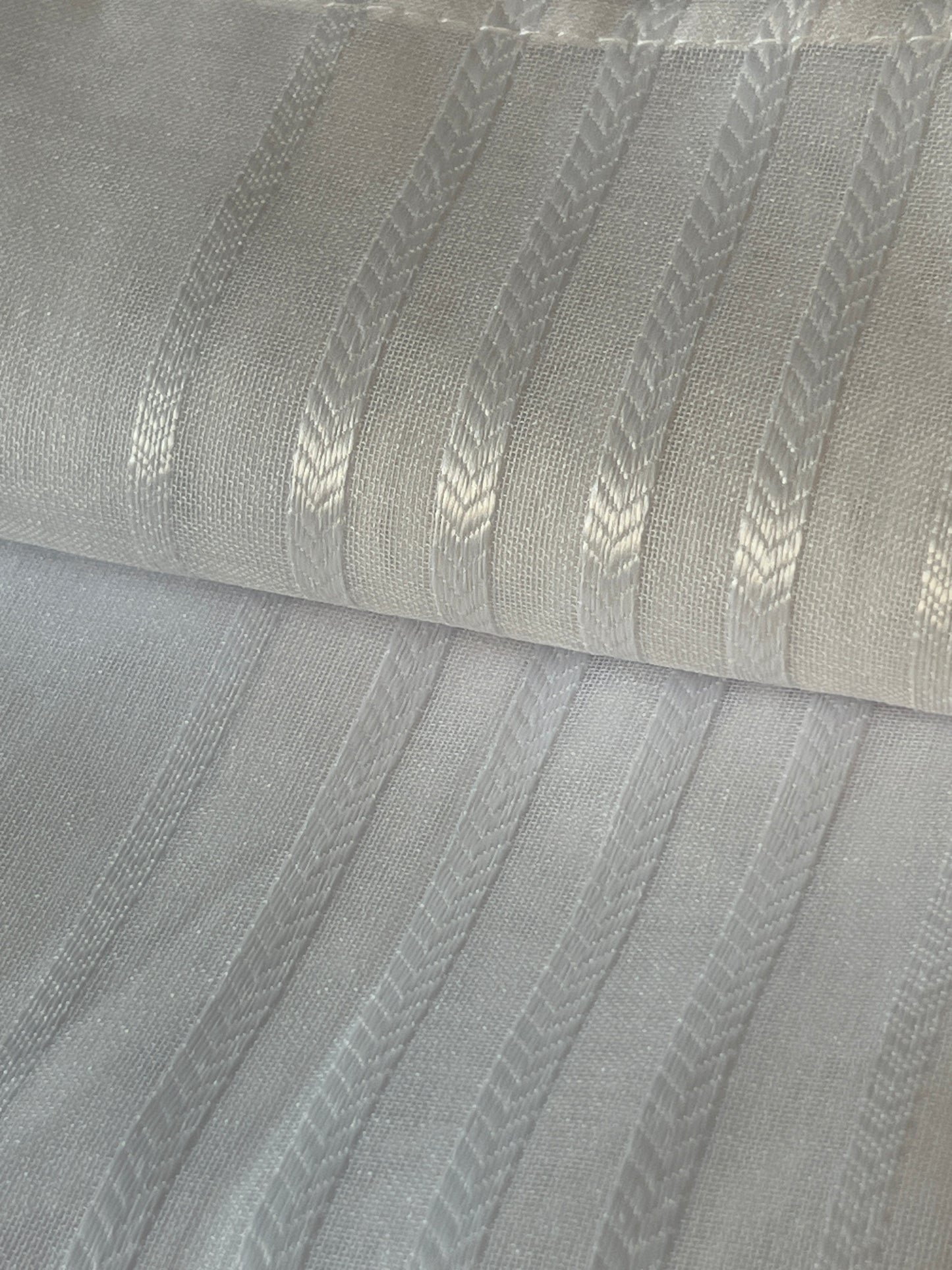 CORTINA VISILLO MODELO RUFFLE 140 X 240 CM - COLOR BLANCO (ANILLAS) – GÉRARD PASQUIER