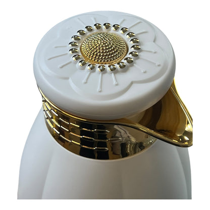 Set de 2 termos isotérmicos con cuerpo de alta calidad (0,6L + 1L)- Color BLANCO