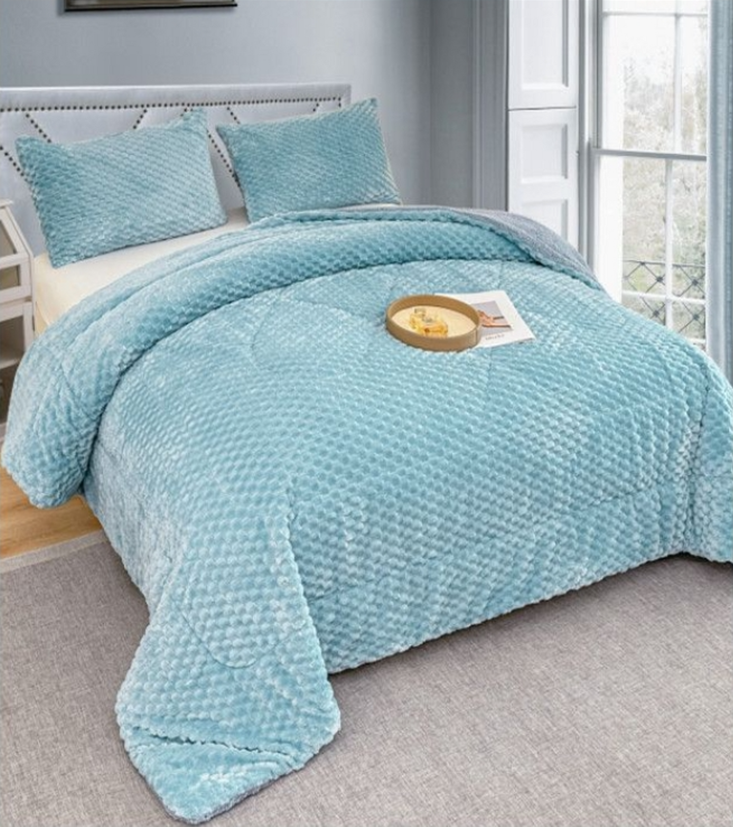 DOWNLOAD SHEEP DUVET 240X260 - 180X240 WITH 2/1 PINK / BEIG / GRAY PILLOWCASES 