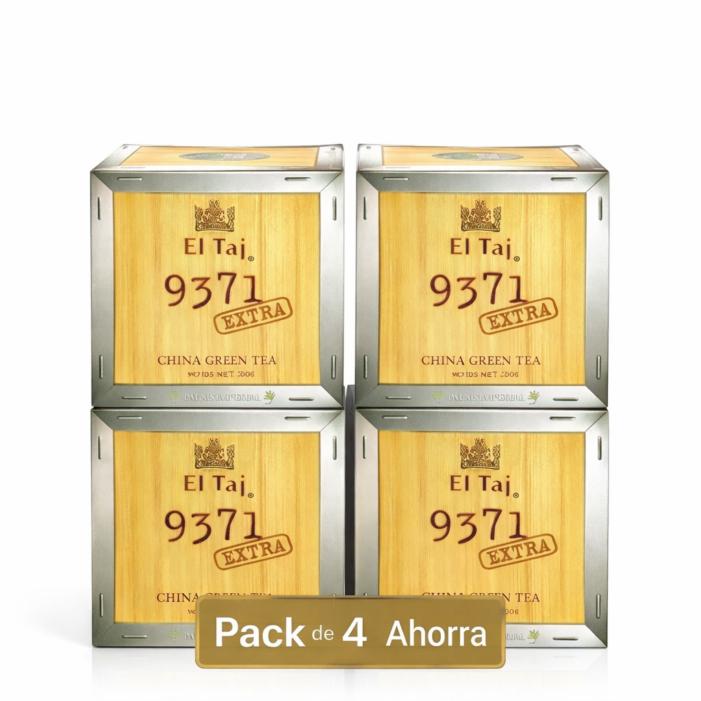 Pack x4 El Taj 9371 Extra – Té Verde Chino Premium (250 g c/u)