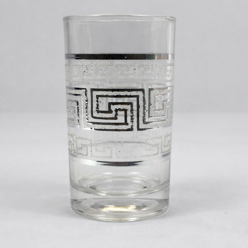 Set de 12 Vasos de Vidrio con Diseño Decorativo – 180 ml