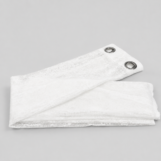 PACK X2 Cortina con Ojales 140 × 240 cm - Cortina Shanon Blanc