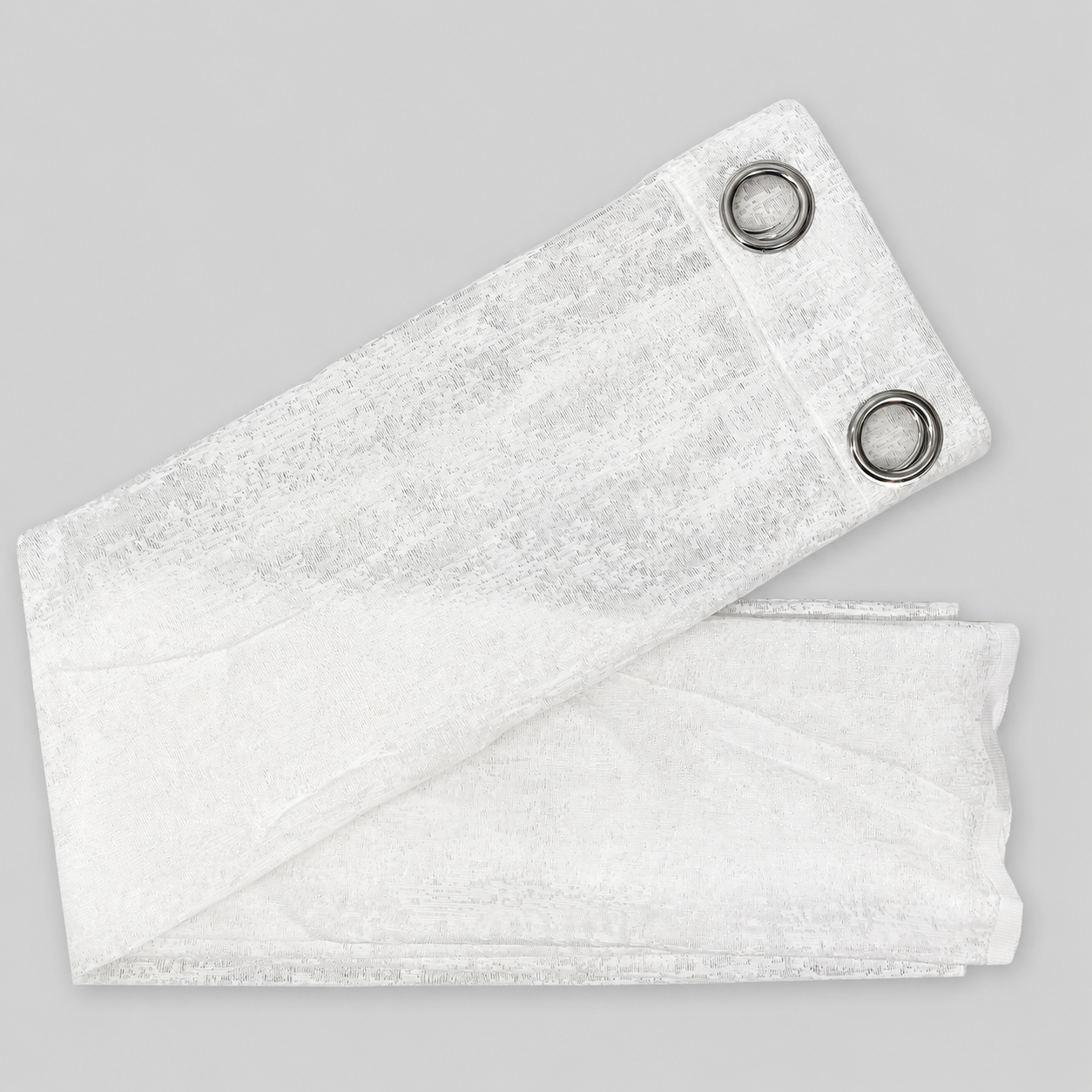 PACK X2 Cortina Opaca con Ojales 140 × 240 cm - Cortina Shanon Blanc