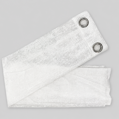 PACK X2 Cortina Opaca con Ojales 140 × 240 cm - Cortina Shanon Blanc