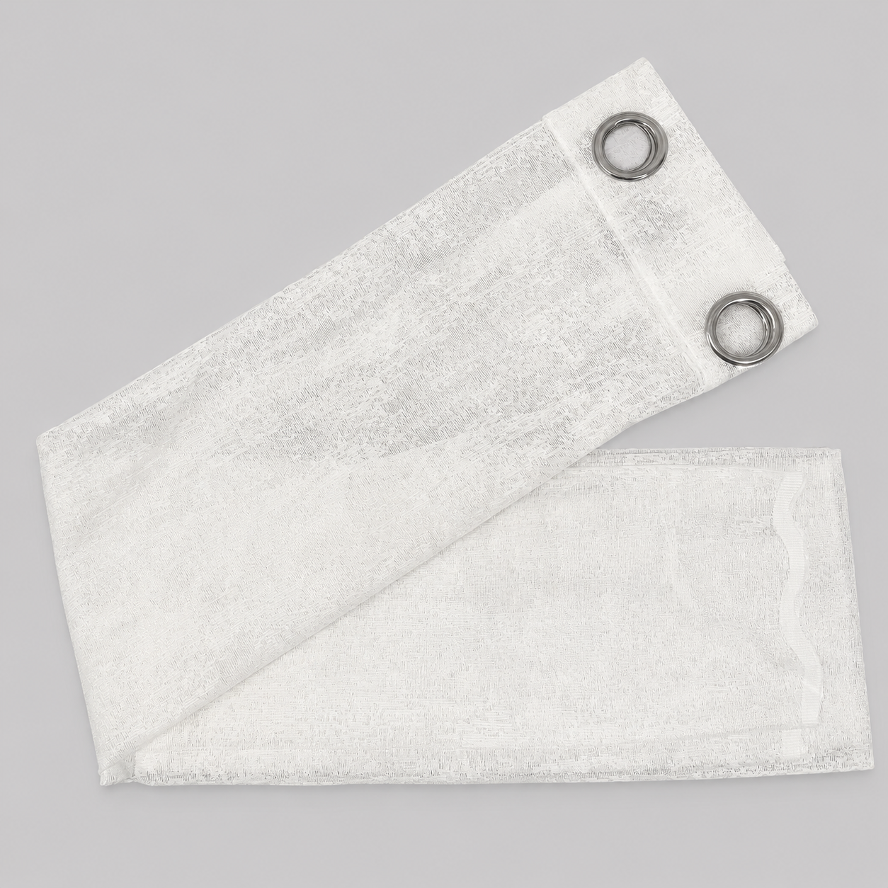 PACK X2 Cortina Opaca con Ojales 140 × 240 cm - Cortina Shanon Blanc