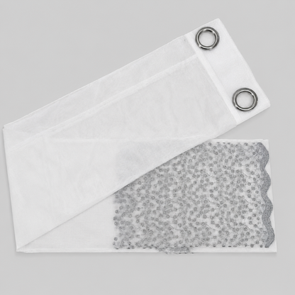 PACK X2 Cortina Opaca con Ojales 140 × 240 cm - Cortina Oxalis Gris