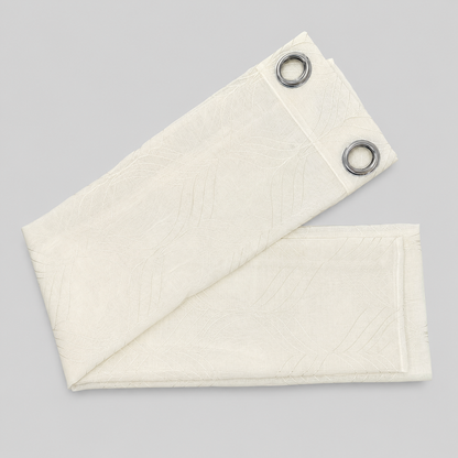 PACK X2 Cortina Opaca con Ojales 140 × 240 cm - Cortina Bali 2 Cortina Wings Ivoire