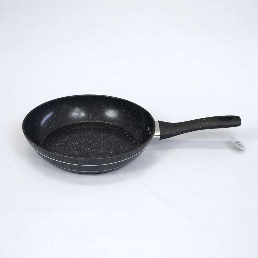 🖤 Batería de Cocina Antiadherente Premium 9 Piezas – Acabado Granito Negro con Tapas de Vidrio