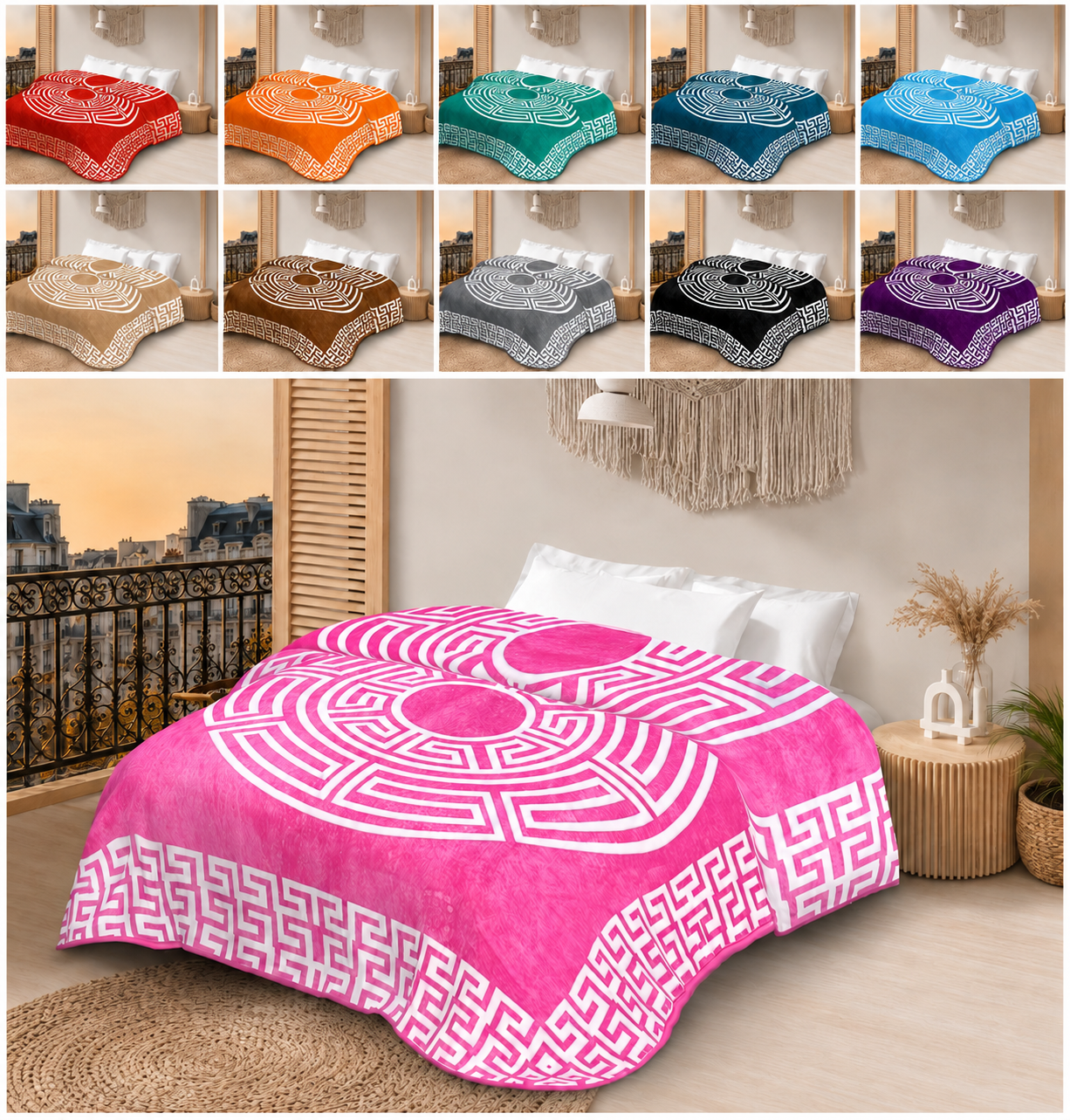 Raschel Blanket 220 x 240 cm – 2 kg – 100% Polyester