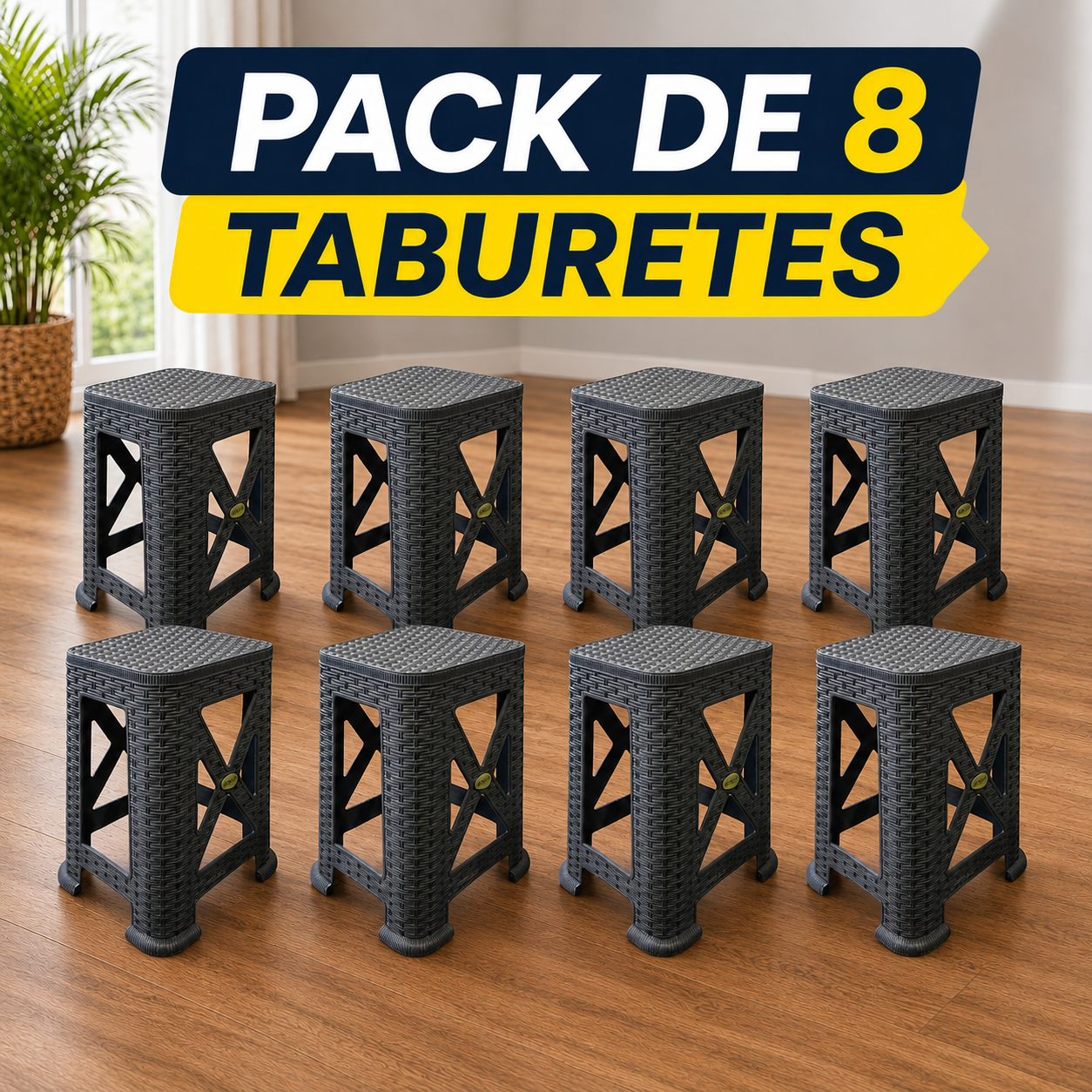 Banco de plástico