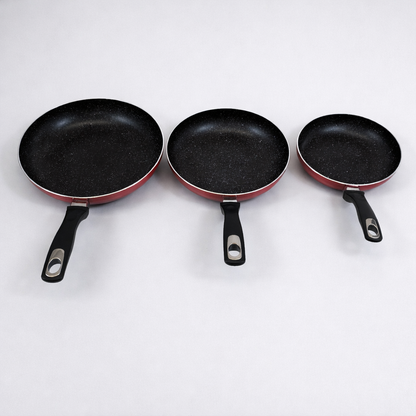 🥘 Set de 3 Sartenes Antiadherentes Mármol  – 20, 24 y 28 cm