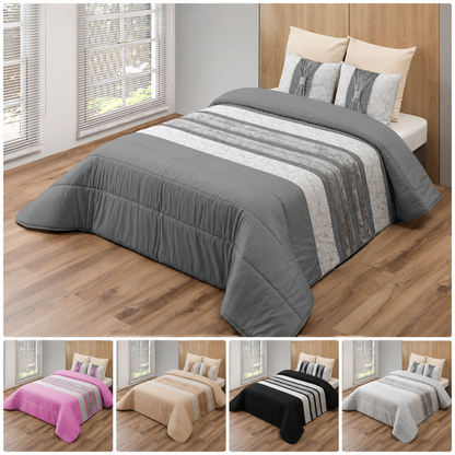 Colcha SOFIA Elegante – Conjunto Decorativo con Tres Almohadas, 250 x 260 cm
