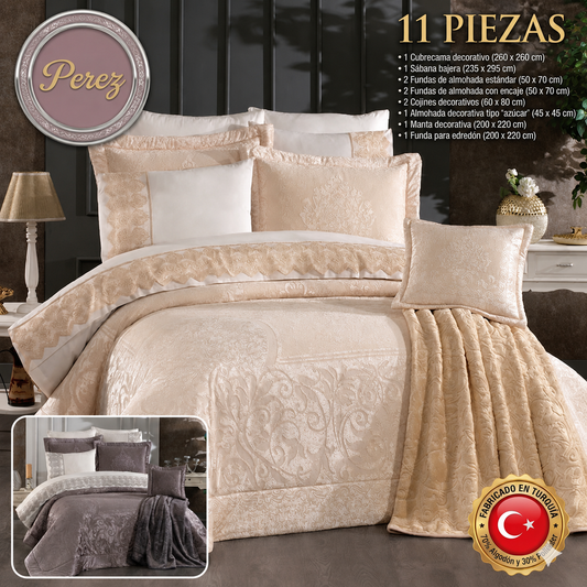 Juego de Cama para Ajuar "Perez" – Lujo y Sofisticación para tu Dormitorio