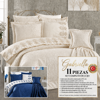 Conjunto de cama Gabriella – Luxo e distinção para seu quarto