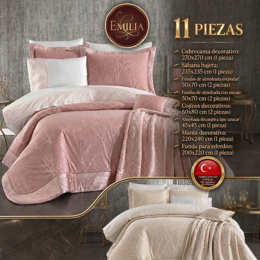 Juego de Cama para Ajuar "Emilia" – Elegancia y Sofisticación en tu Dormitorio