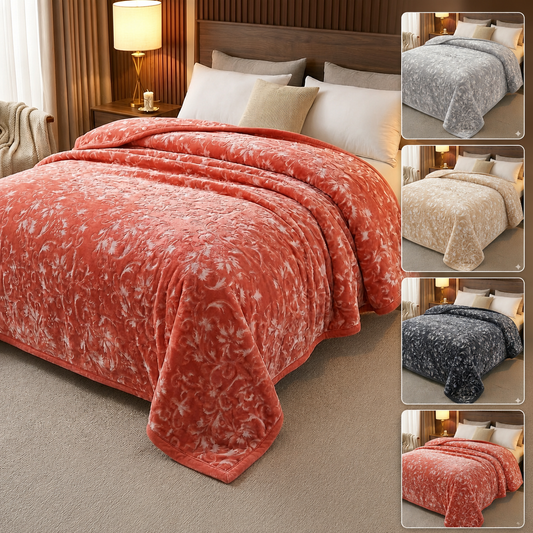 🛏️✨ Manta Súper Suave de Lujo HOME Deluxe 220x240 cm – 5,65 kg – 100% Poliéster – Gramaje 1.070 g/m²