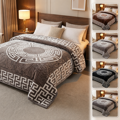 Cobertor ALZALUX de 2 camadas super macio 220×240 cm – 3,5 kg (4 cores) - CAMELO