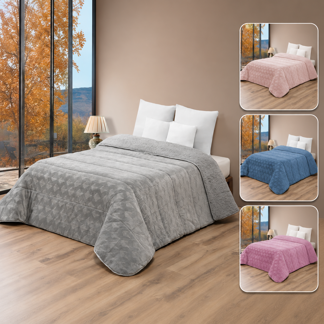 Edredom Polar Comforter com Sherpa – Breeze Sheets MODELO - 240 x 260 cm (POLAR 16)