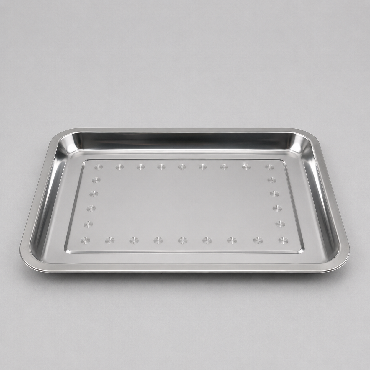 ✨ Bandeja Rectangular de Acero Inoxidable – Elegante, Resistente y Versátil