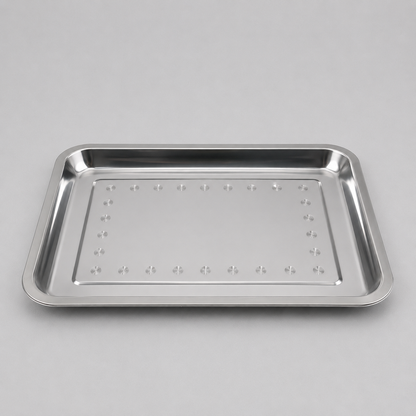 ✨ Bandeja Rectangular de Acero Inoxidable – Elegante, Resistente y Versátil