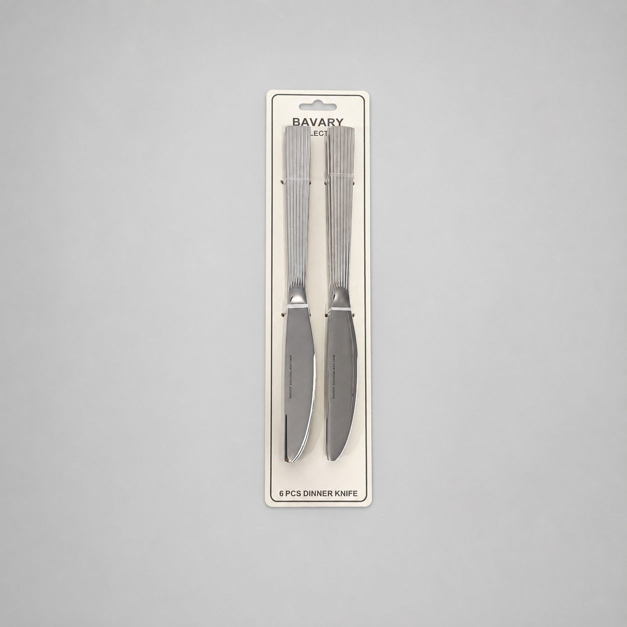 🔪 Set de 6 Cuchillos de Mesa con Mango Texturizado – Acabado Elegante