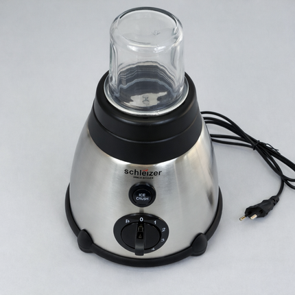 🥤 Batidora de Vaso Profesional 1200W Schleizer 1,5L Acero Inoxidable – 5 Velocidades + Función Pulse