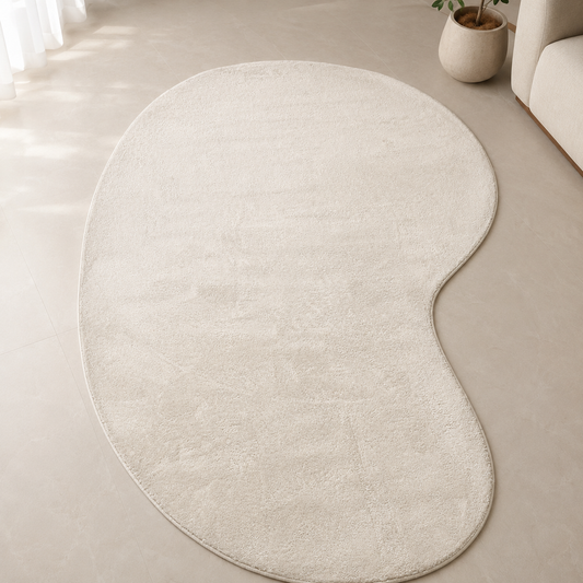 Alfombra Alzalux Super Soft 160x230 cm – Diseño Orgánico en Crema, Beige o Negro