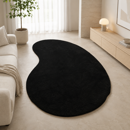 Alfombra Alzalux Super Soft 160x230 cm – Diseño Orgánico en Crema, Beige o Negro