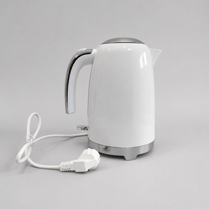 Hervidor Eléctrico Blanco 1,7 L con Acabados Cromados