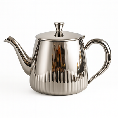 🏷 Tetera Marroquí de Acero Inoxidable 1,4 Litros – Diseño Tradicional y Elegante
