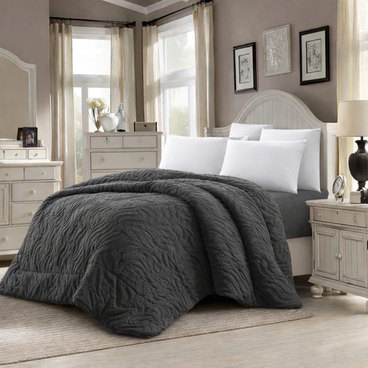 Edredón Modelo BRISA – 230 x 250 cm - COLOR NEGRO