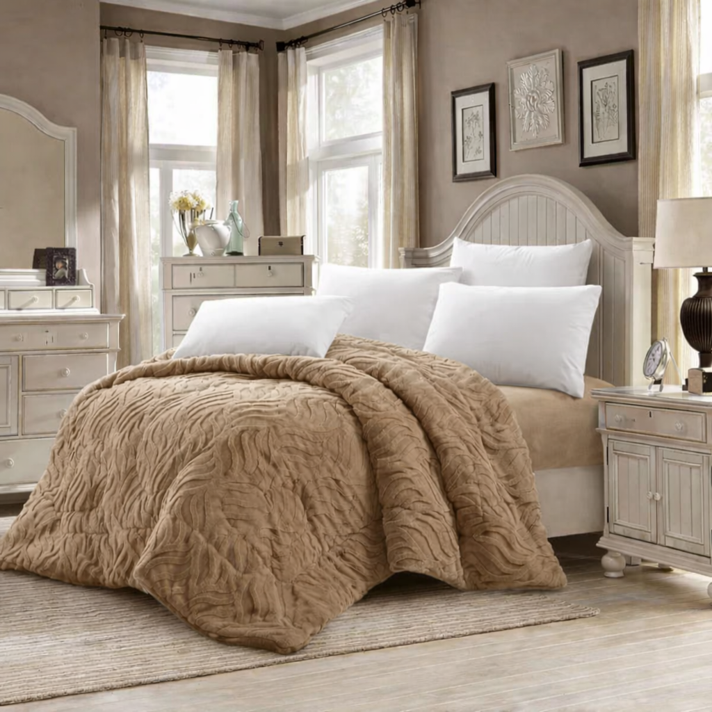 Edredão Modelo BRISA – 230 x 250 cm - COR BEGE