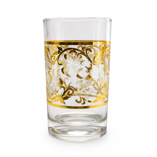 Set de 12 Vasos de Vidrio con Diseño Decorativo – 180 ml