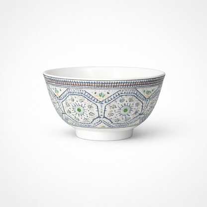 Set de 12 Cuencos de Cerámica Decorados Estilo Mediterráneo – Vajilla Premium