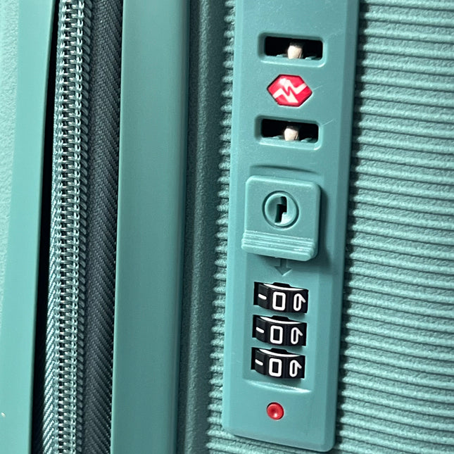 Maleta Resistente y Elegante – Viaja con Estilo y Seguridad - AZUL VERDE