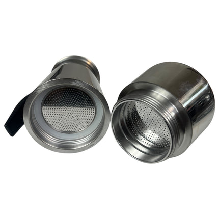 Cafetera Italiana de Acero Inoxidable ☕️ 9 Tazas con Aro de Silicona