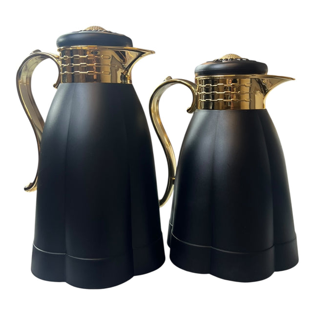 Conjunto de 2 garrafas térmicas isoladas com corpo de alta qualidade (0,6L + 1L)