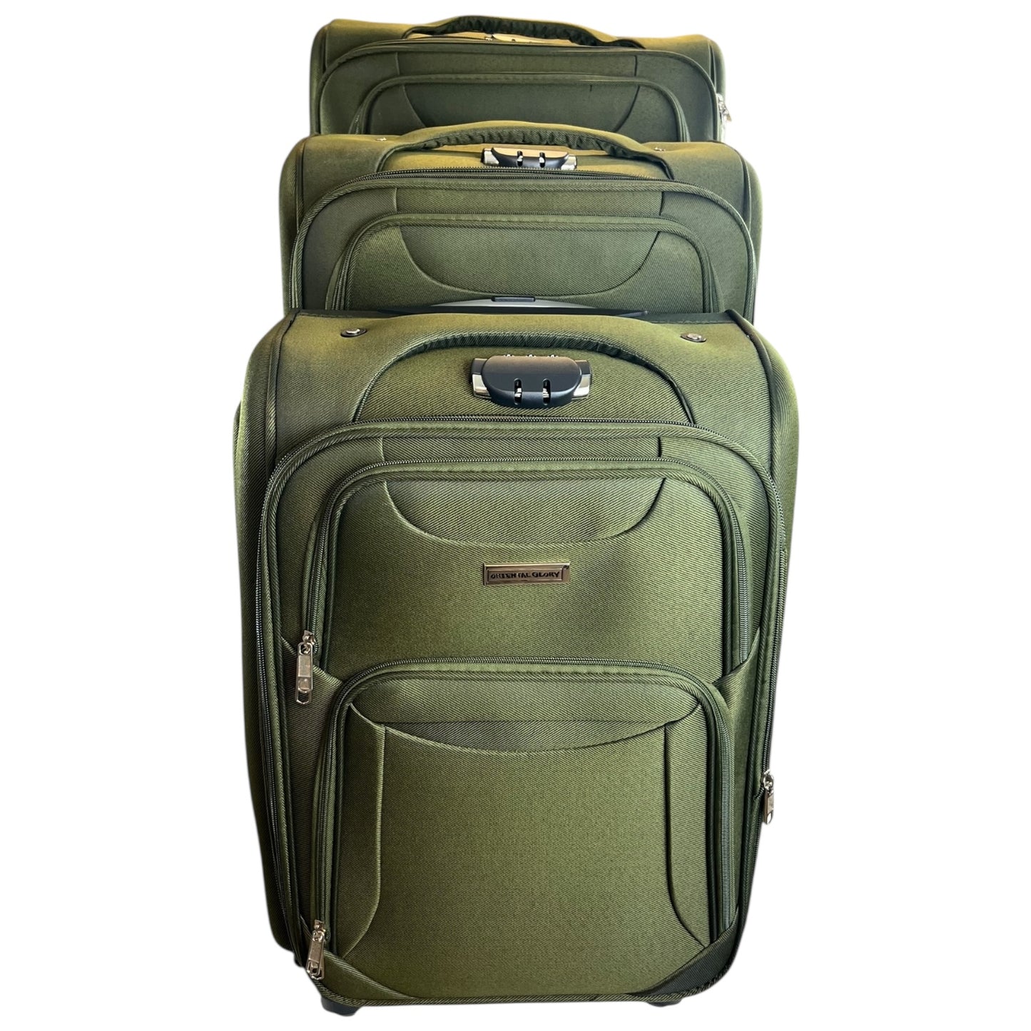 ✈️ Pack de 3 Maletas Resistentes y Elegantes – Viaja con Estilo y Seguridad - COLOR VERDE
