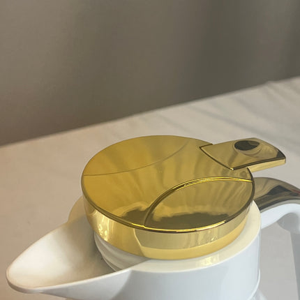 Set of 2 jug-type thermoses (White + Gold) ✨ 
