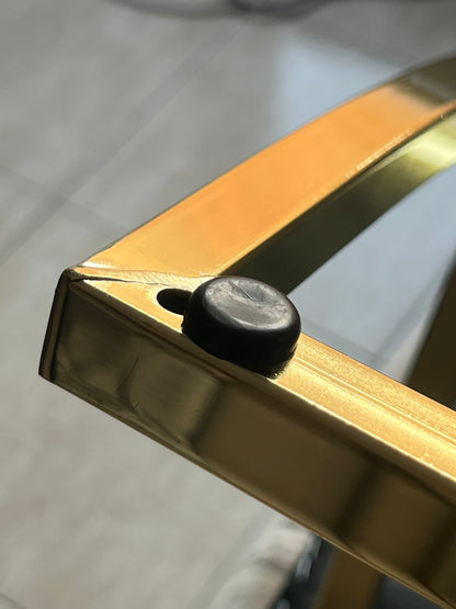 Silla terciopelo BELINDAV01 color beig claro, patas de metal dorado