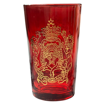 Pack de 6 Vasos de Té Árabes de Cristal 120 ml — Diseño Real con Detalles Dorados 🕌