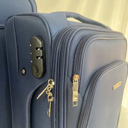 Set de 3 Maletas de Viaje Nadir – Azul Marino con Ruedas Giratorias