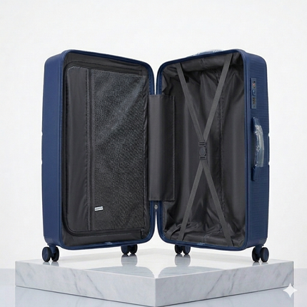 Maleta Rígida de Viaje con Ruedas 360º – Disponible en Tamaño Pequeño, Mediano y Grande - AZUL OSCURO