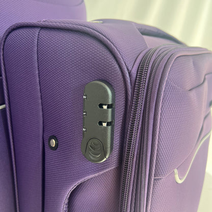 Set de 3 Maletas de Viaje Nadir con Detalles Amarillos