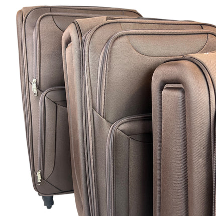✈️ Pack de 3 Maletas Resistentes y Elegantes – Viaja con Estilo y Seguridad - COLOR MARRÓN