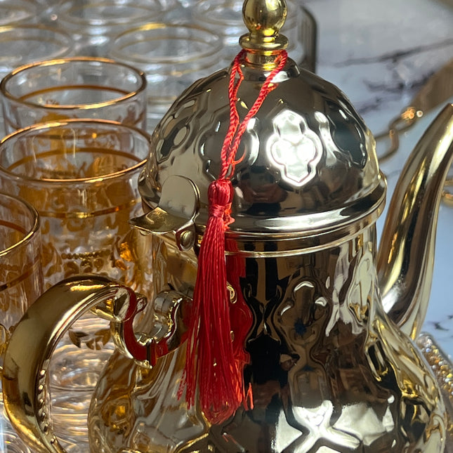 Tetera de acero inoxidable dorada – Disponible en 0,8 L, 1,6 L y 2 L