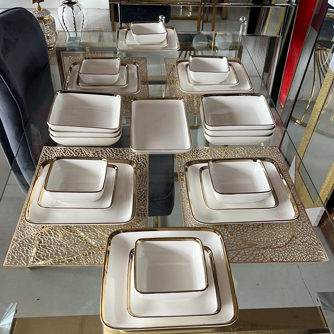 Ser louça 28 peças porcelana 6 pessoas CU DR PL