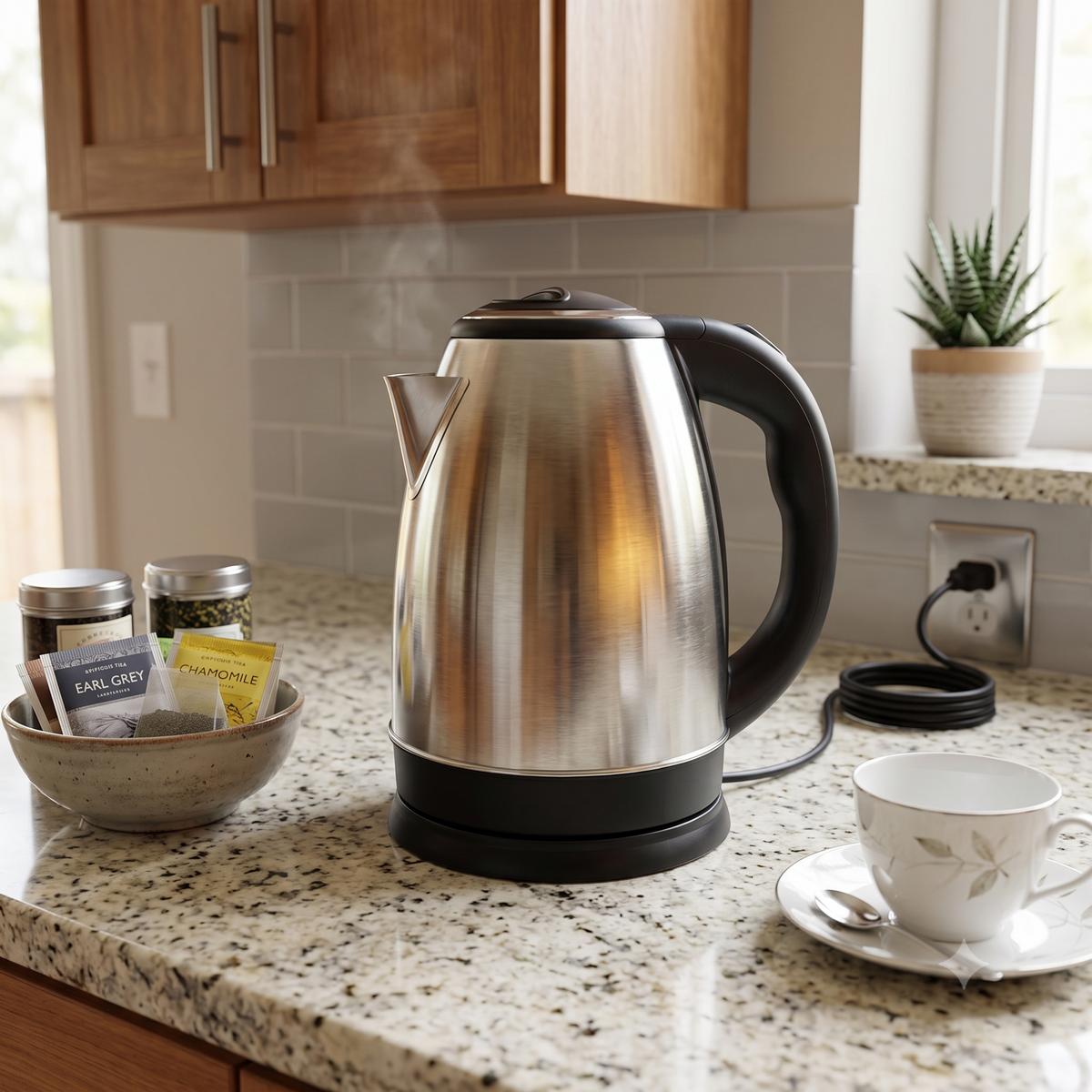 Hervidor Eléctrico de Acero Inoxidable – Rápido, Práctico y Elegante